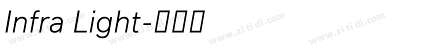 Infra Light字体转换